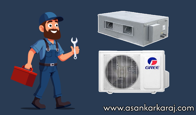 نصب داکت اسپلیت گری در کرج