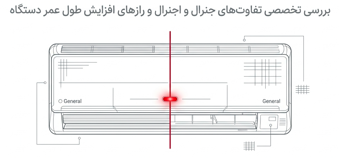 تفاوت کولرگازی جنرال و اجنرال؛ کدام یک انتخاب بهتری است؟ تفاوت کولرگازی جنرال و اجنرال؛ کدام یک انتخاب بهتری است؟